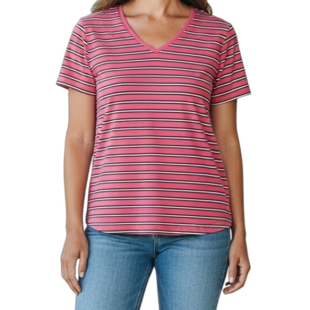 Croft & Barrow Size XL Striped Tee
